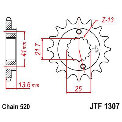 Load image into Gallery viewer, JT Sprockets Front Steel Countershaft Sprocket 15 Tooth 15T 520 Chain

