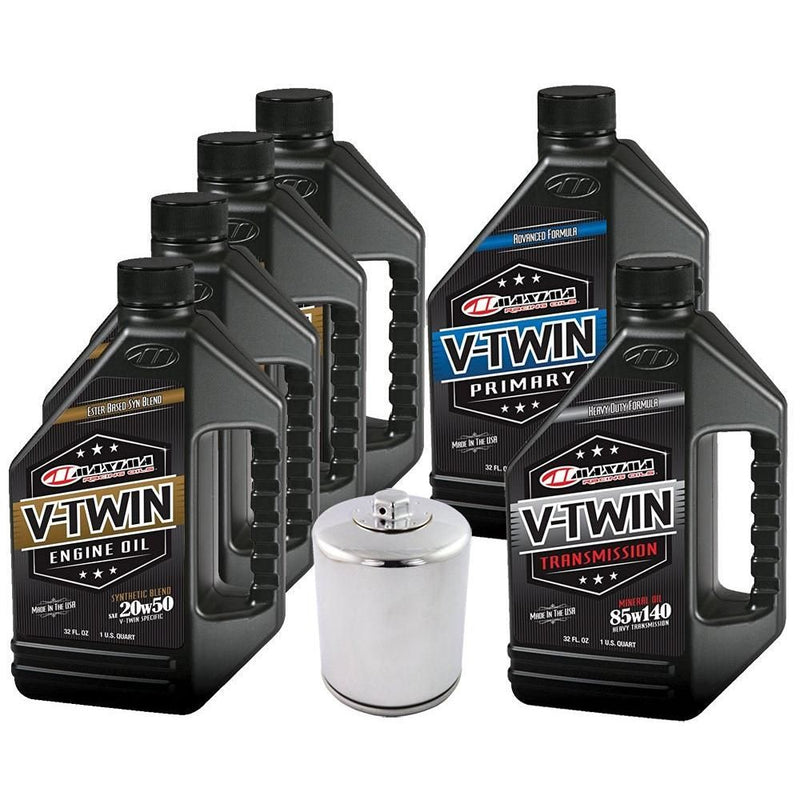 Load image into Gallery viewer, Complete Engine Oil Change Kit V-Twin Synthetic Blend HD Twin Cam 6quart 171CRC
