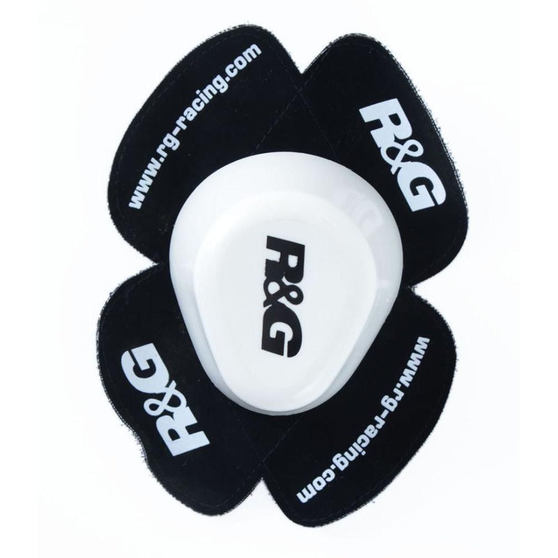 Load image into Gallery viewer, R&amp;G Racing White Aero Wet Knee Sliders Set AKS0002WH
