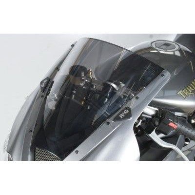 Load image into Gallery viewer, R&amp;G Racing Black Mirror Delete Blanking Plates For 2006-2012 Triumph Daytona 675
