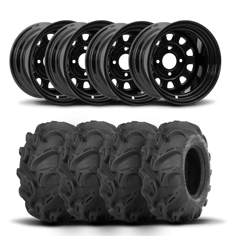 Load image into Gallery viewer, ITP Delta Steel 12" Wheels And Mega Mayhem Tires [28x11-12]
