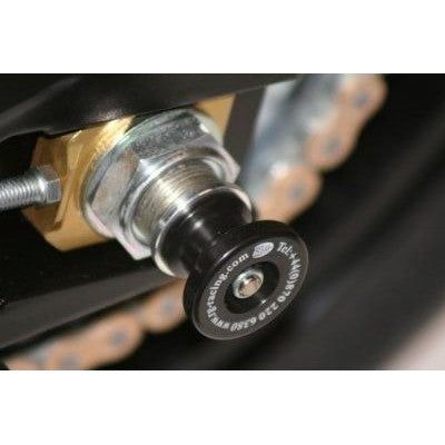 Load image into Gallery viewer, R&amp;G Racing Black Spindle Sliders For 2008 Suzuki B-King ABS SS0023BK
