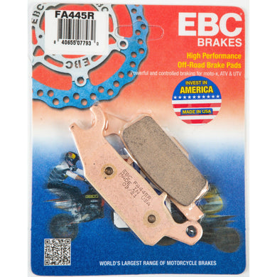 EBC 1 Pair Sintered R Series Heavy-Duty Brake Pads MPN FA445R