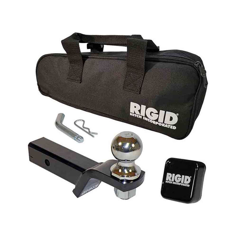 Load image into Gallery viewer, Rigid Hitch 2 5/16&quot; Hitch Ball &amp; Ball Mount Assembly with Storage Bag for 2&quot; Receivers - 3/4&quot; Rise - 8&quot; Length
