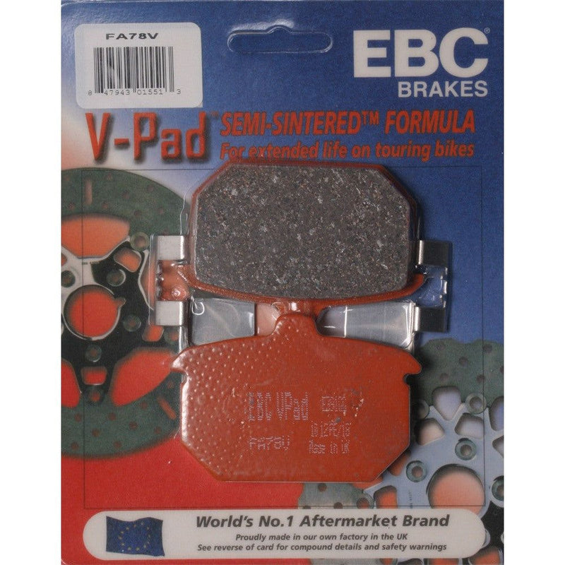 Load image into Gallery viewer, EBC 1 Pair V-Pad Semi-Sintered Touring Brake Pads MPN FA78V
