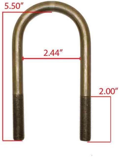 3,500 lbs. Trailer Axle Suspension Kit for Single Axle Trailer (Leaf Springs, Hanger & U-Bolt kit)
