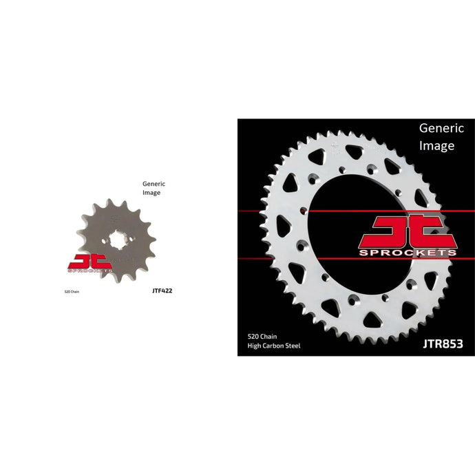 Front and Rear Steel Sprocket Kit for OffRoad YAMAHA IT200 1984-1986