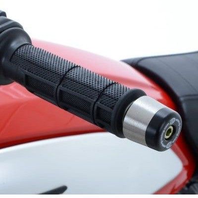 Load image into Gallery viewer, R&amp;G Racing Black Bar End Sliders For 2015-2018 Ducati Scrambler Classic
