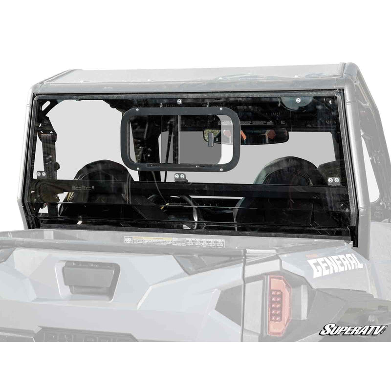 Load image into Gallery viewer, SuperATV Polaris General 1000 Sliding Rear Windshield RWS-P-GEN-SGW-76
