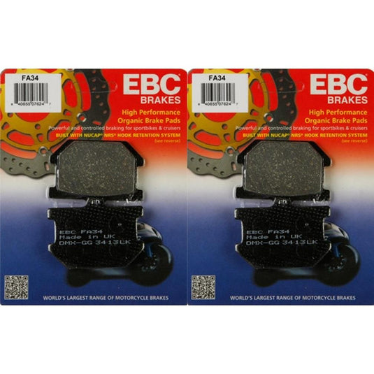 EBC Brake Pad Kit FA34 for Yamaha XV920RH/RJ 1981-1982