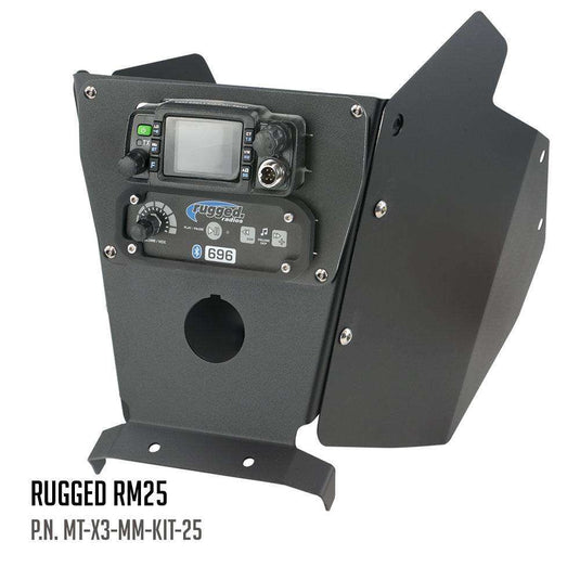 Rugged Radios Can-Am X3 Mounting Kit with Multi Mount and Side Panels