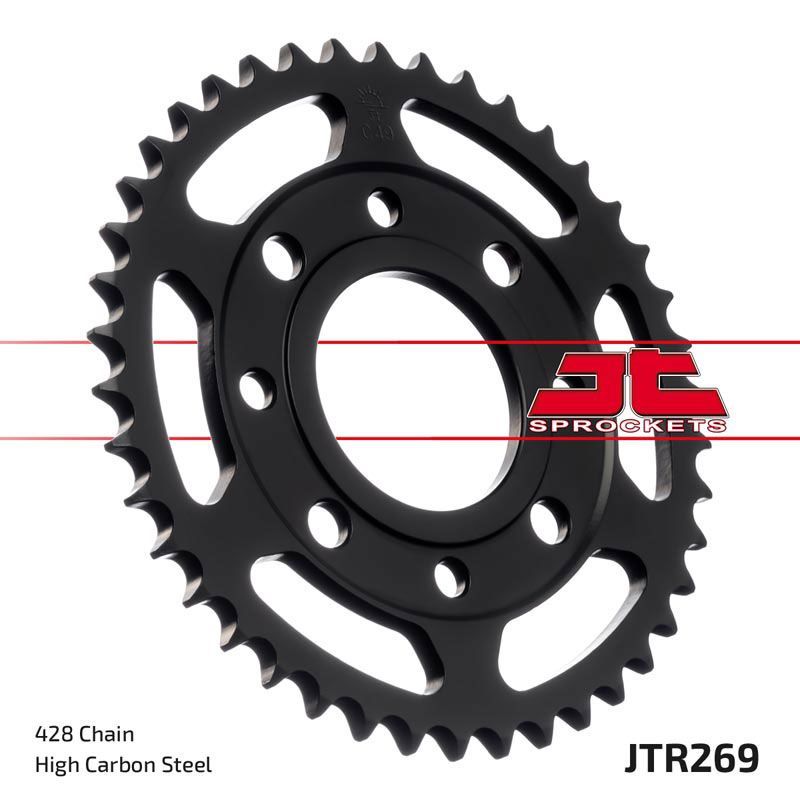 JT Sprockets Rear Steel Sprocket 52 Tooth 52T 428 Chain For Honda XL125 1974-1978 JTR269.52