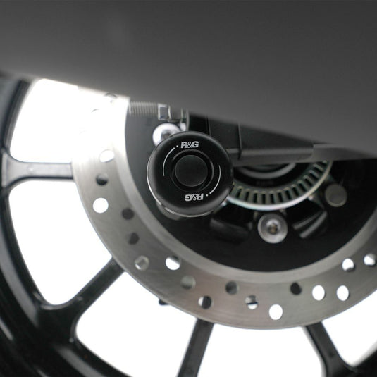 R&G Racing Black Cotton Reels Offset For 2024-2025 Kawasaki Eliminator 500