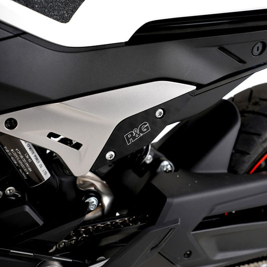 R&G Racing Black Rear Foot Rest Delete Blanking Plates For 2023-2024 CF-Moto 800NK Sport
