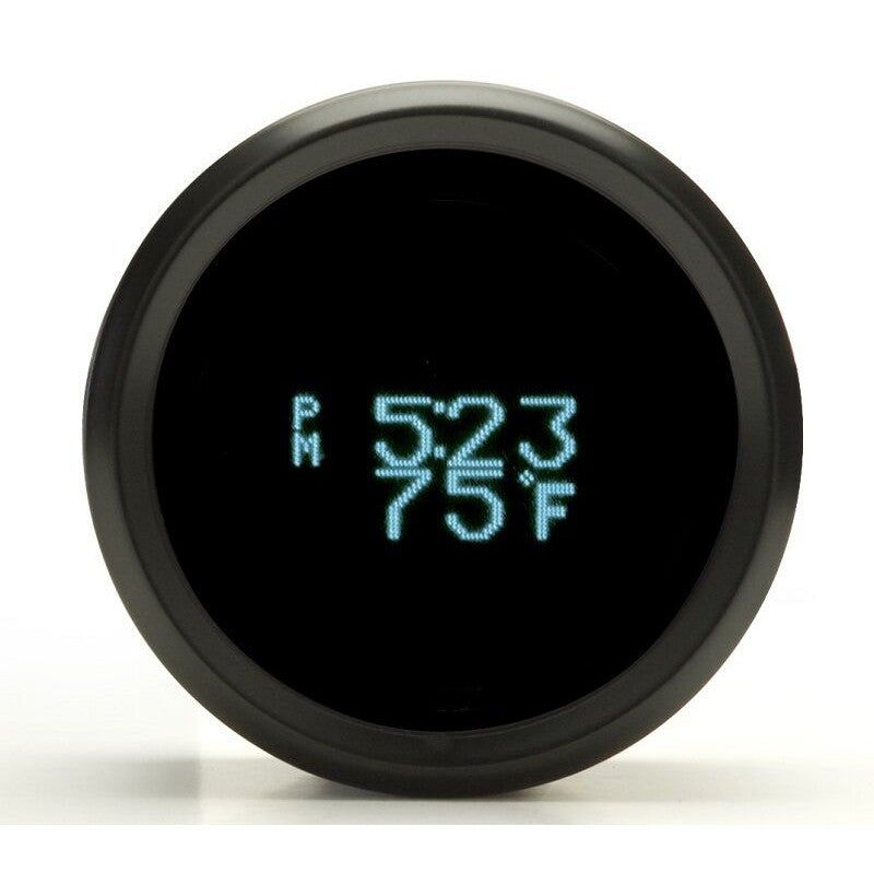 Load image into Gallery viewer, Dakota Digital Odyssey Chrome 2-1/16&quot; Head Temperature Gauge With Teal Display
