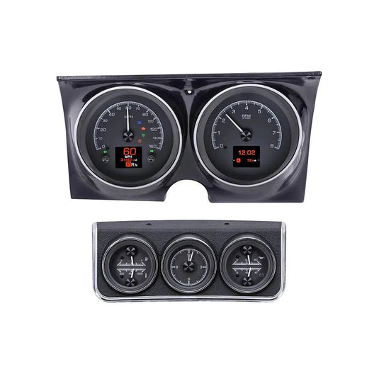 Dakota Digital 1967 Chevrolet Camaro HDX Analog Gauge kit With Console Gauges HDX-67C-CAC