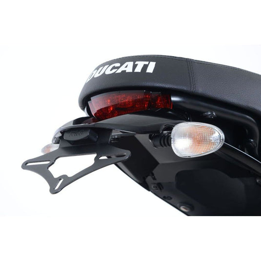R&G Racing Black Tail Tidy License Plate Holder For 2016-2020 Ducati Scrambler Sixty2