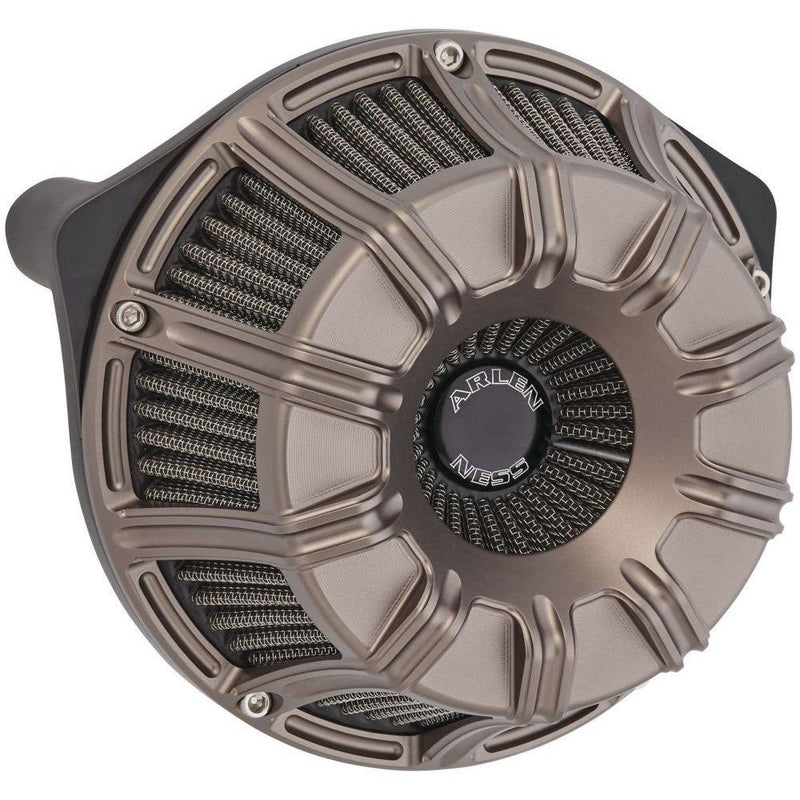 Load image into Gallery viewer, Arlen Ness Inverted Series 10-Gauge Titanium Air Cleaner 600-012
