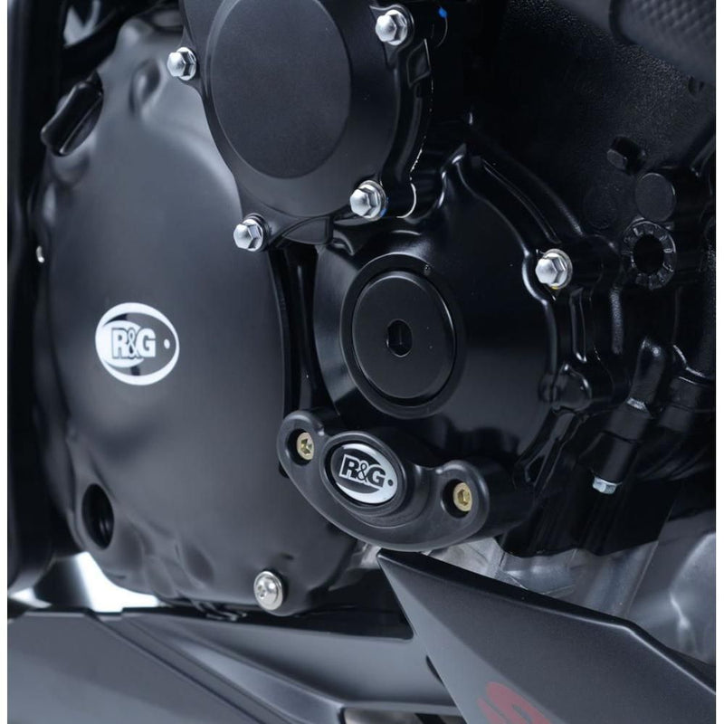 Load image into Gallery viewer, R&amp;G Racing Black Engine Case Sliders RHS ECS0044BK
