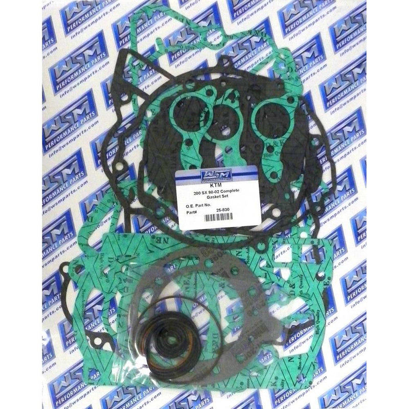 Load image into Gallery viewer, WSM Complete Gasket Kit For KTM 200 EGS/ EXC / SX 98-01 25-830
