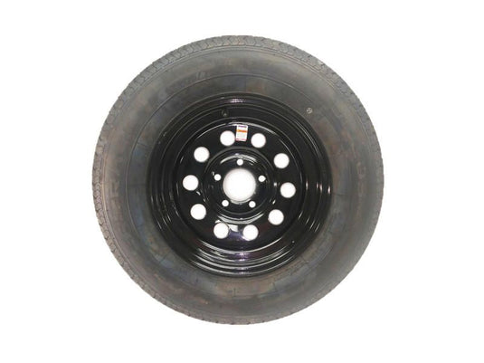 15 inch Trailer Tire and Black Painted Modular Wheel Assembly
