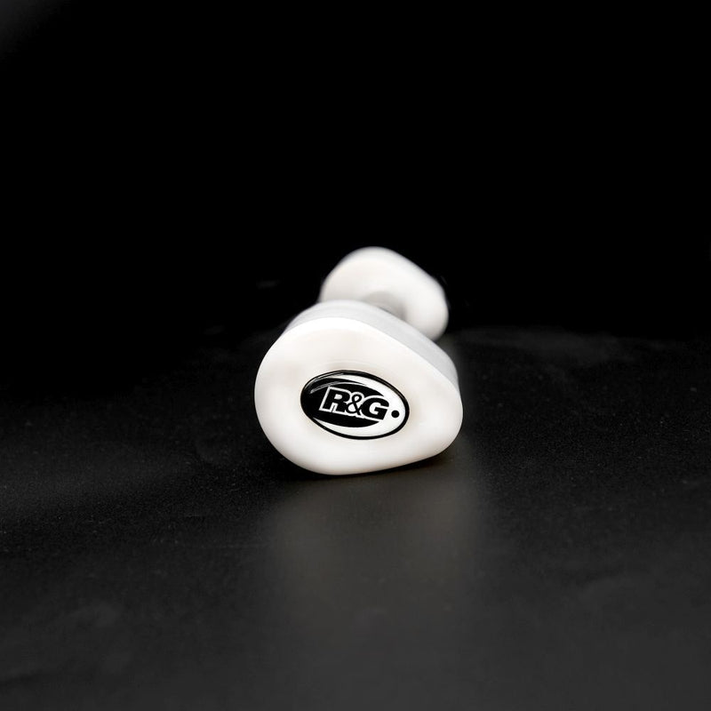 Load image into Gallery viewer, R&amp;G Racing White Aero Style Crash Protection Bobbins For 2024-2025 Honda CB400SF
