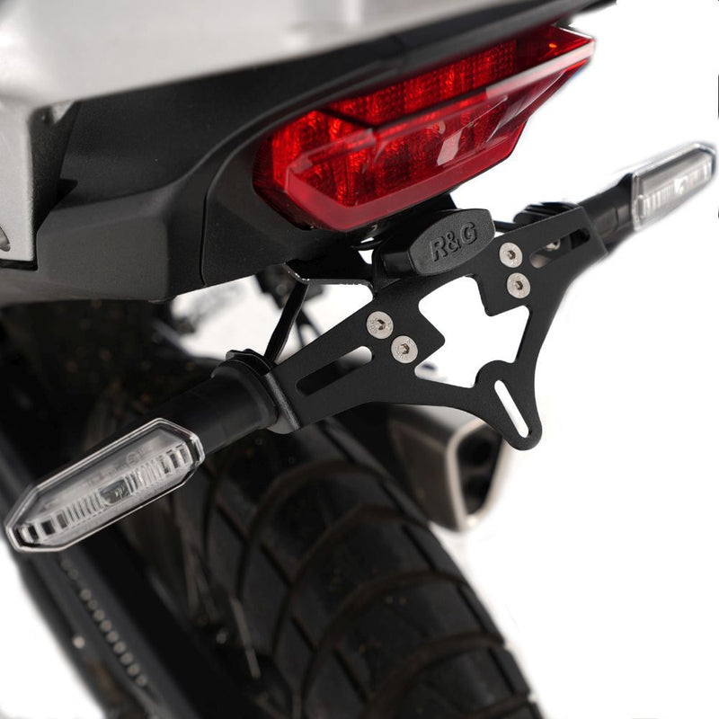 Load image into Gallery viewer, R&amp;G Racing Black Tail Tidy License Plate Holder For 2023-2024 Honda Transalp XL750
