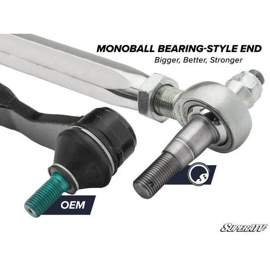 SuperATV Can-Am Defender HD8 XT Cab RackBoss 2.0 Billet Aluminum Hex Tie Rod Kit TRRA-CA-DEFMAXM16-B