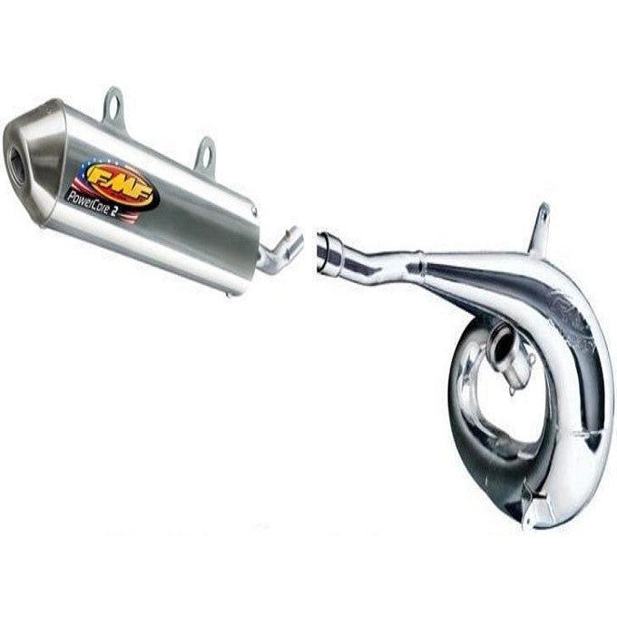 FMF GNARLY FULL PIPE EXHAUST AND POWERCORE 2 SILENCER 91-01 HONDA CR500R CR500