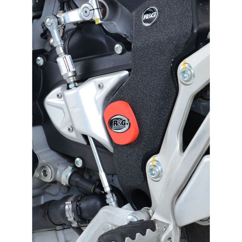 Load image into Gallery viewer, R&amp;G Racing Black Frame Plug Fits Both Sides For 2015-2018 MV Agusta Turismo Veloce 800
