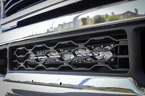 Load image into Gallery viewer, Baja Designs Lower Grille Light Bar Kit 20 inch OnX6+ Series Driving/Combo Pattern Clear Lens 448031
