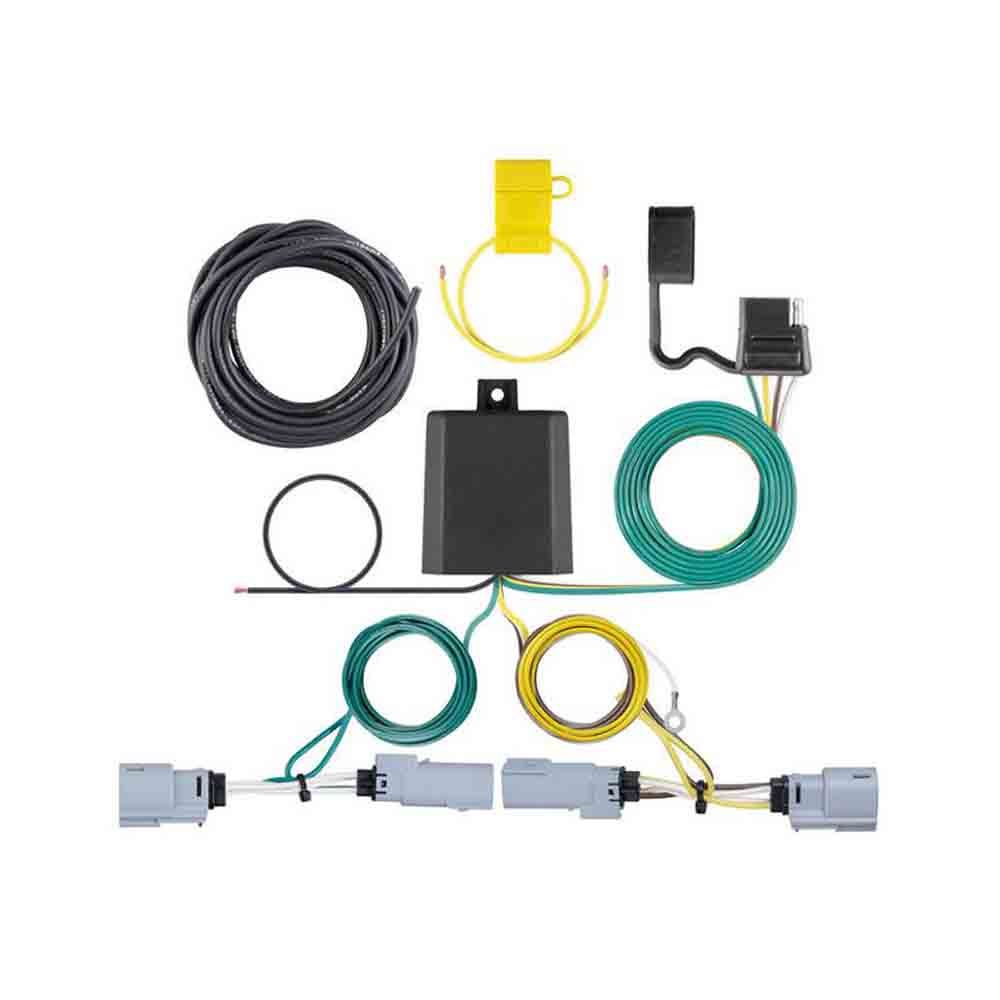 T-Connector Custom Wiring, 4-Way Flat fits Select Chrysler Pacifica and Voyager Models Without LED Taillights (Replaced RE-67399)