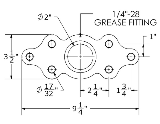 25 Ton Spring Mounted Pintle Hook - Commercial Mount