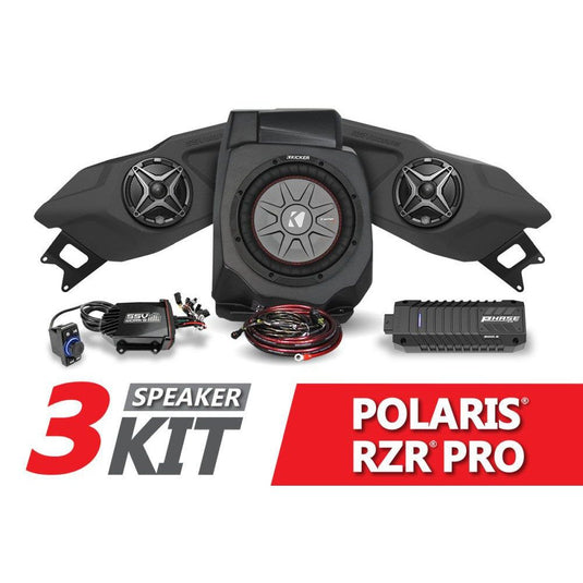 SSV Works 3-Speaker Plug-And-Play System For Polaris RZR Pro XP 2020-2022