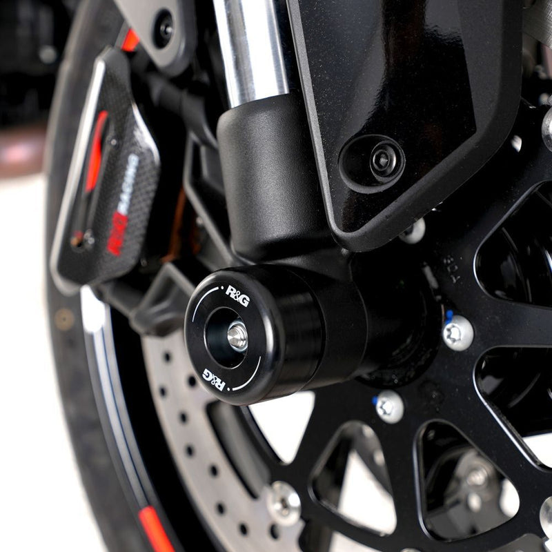 Load image into Gallery viewer, R&amp;G Racing Black Fork Protectors For 2023-2024 CF-Moto 800NK
