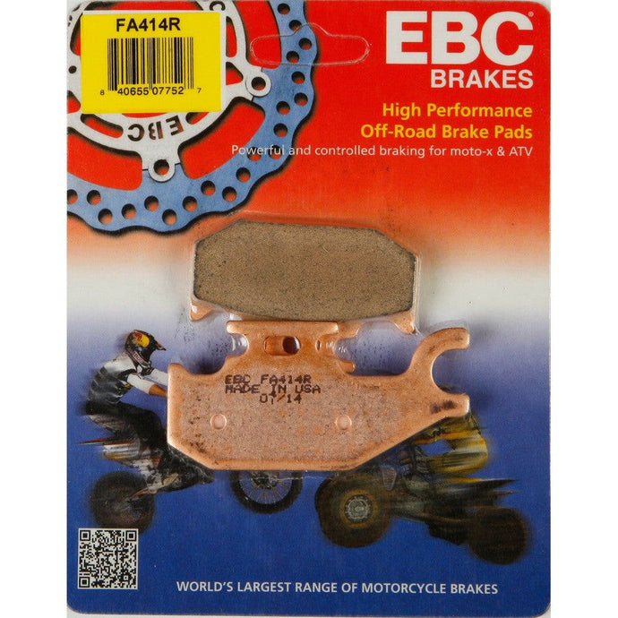 EBC 1 Pair Sintered R Series Heavy-Duty Brake Pads MPN FA414R