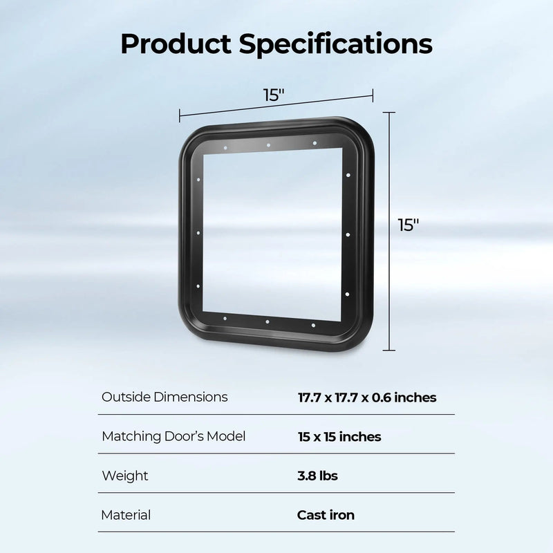 Load image into Gallery viewer, FOGATTI RV Water Heater Door Trim Ring. Only for FOGATTI 15 x 15-inch Water Heater Door
