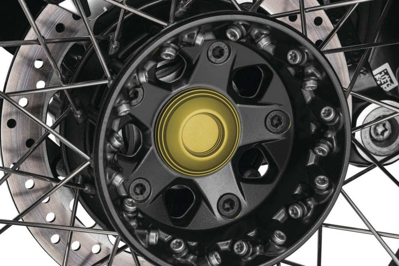 Load image into Gallery viewer, Kuryakyn Lodestar Gold Rear Axle Sliders 3802
