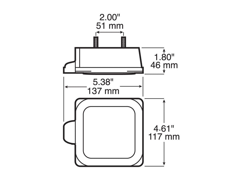 Load image into Gallery viewer, Peterson, LED Square Trailer Tail Light - Right
