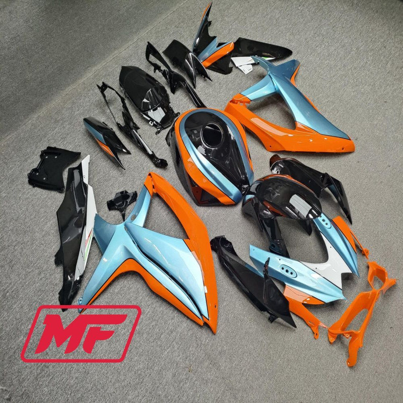 Load image into Gallery viewer, Monster Fairings Full Kit Suzuki GSXR600-750 08-10 Gulf + Windshield + Gas Tank Cover

