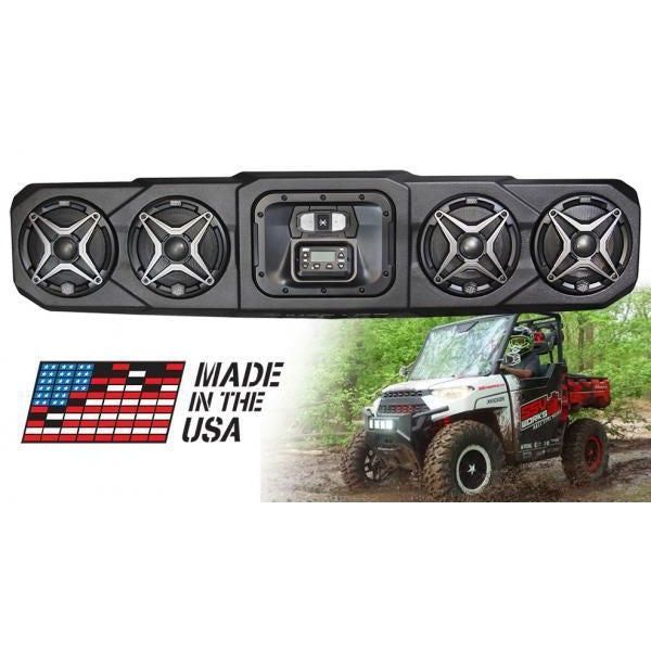 Load image into Gallery viewer, SSV Works 4 Speaker Overhead Sound Bar For Polaris Ranger 2018-2022
