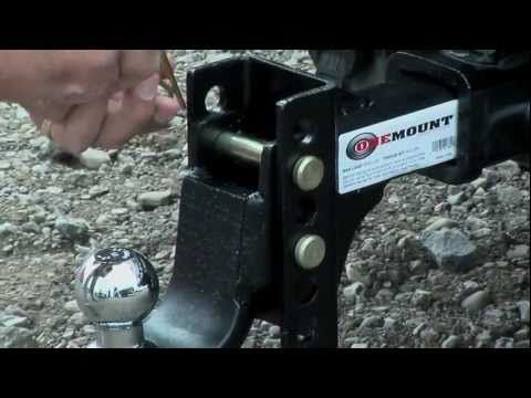 OneMount Pintle Hook and 2-5/16 Inch Ball Combo With Adjustable Shank - 13,000 lbs. Tow Capacity
