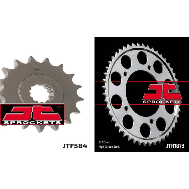 Load image into Gallery viewer, Front &amp; Rear Sprocket Kit for YAMAHA YZF-R6-5EB 99-02 JT Sprockets
