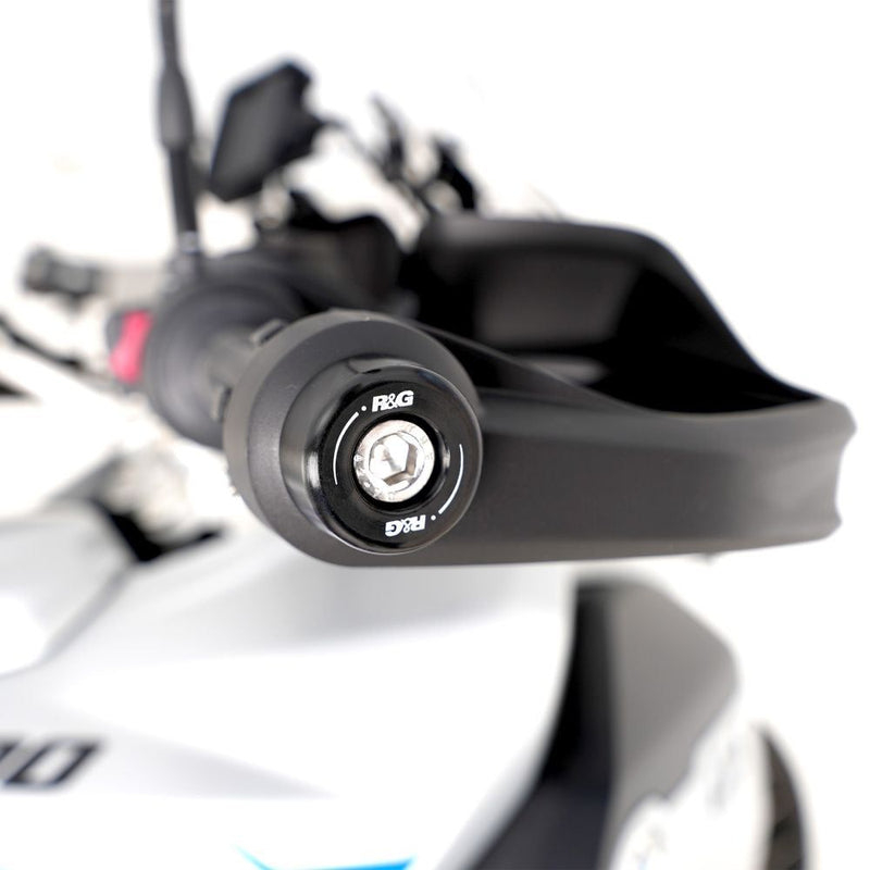 Load image into Gallery viewer, R&amp;G Racing Black Bar End Sliders For 2022-2023 BMW F850GS
