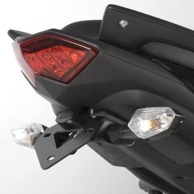 R&G Racing Black Tail Tidy License Plate Holder For 2010-2016 Kawasaki Versys 650 KLE650 ABS