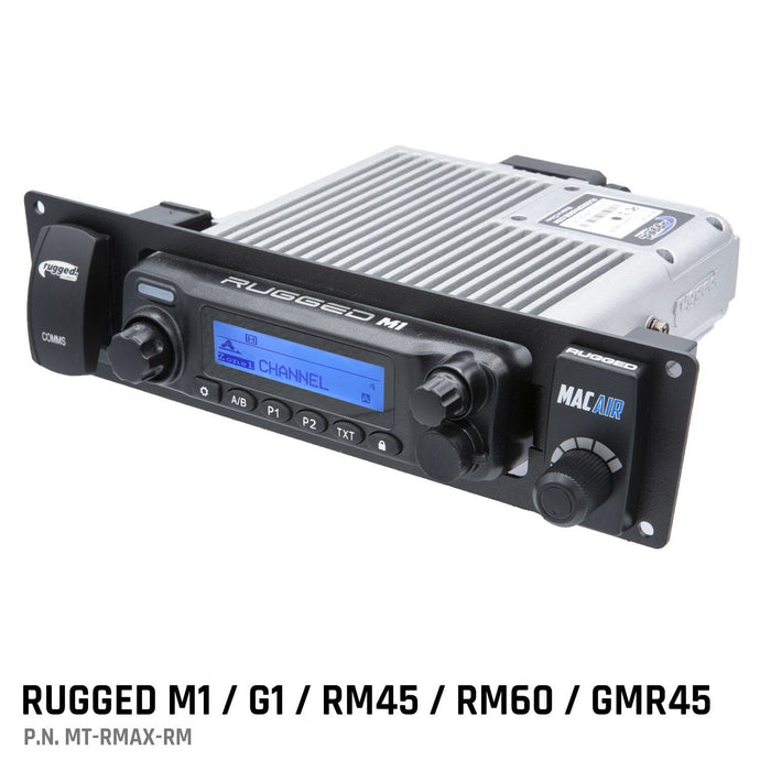 Rugged Radios Yamaha RMAX Mount for M1 / G1 / RM60 / GMR45 Mobile Radio and Rocker Switches MT-RMAX-RM