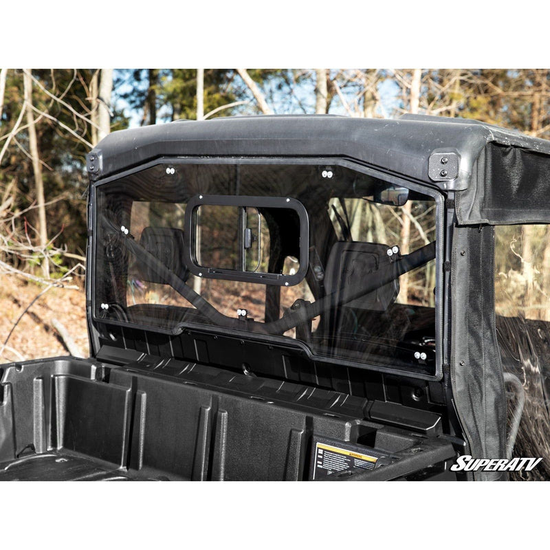 Load image into Gallery viewer, SuperATV Can-Am Defender Sliding Rear Windshield RWS-CA-DEF-SGW-76
