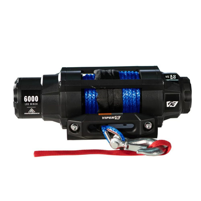 Load image into Gallery viewer, Viper 6000lbs V3 Winch Blue Rope With Mount For Polaris Ranger Crew 1000 2017-2021
