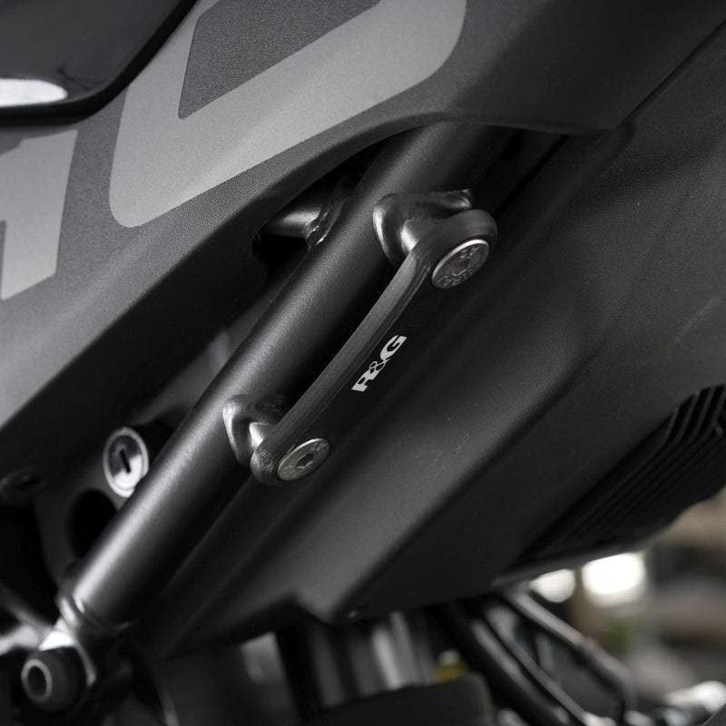 Load image into Gallery viewer, R&amp;G Racing Black Rear Foot Rest Delete Blanking Plates LHS BLP0137BK
