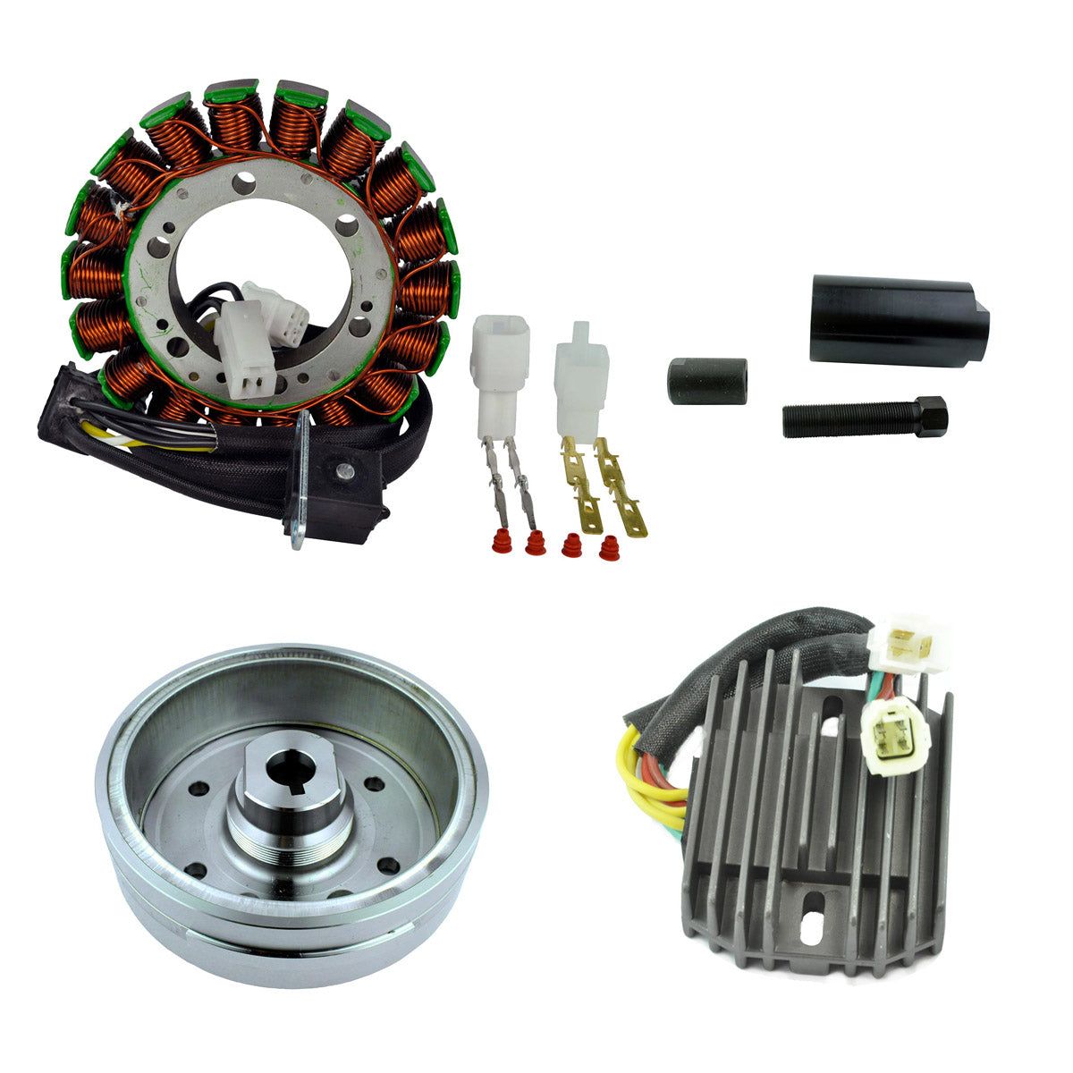RMStator Stator Kit With Voltage Regulator , Flywheel And Puller Tool RM23038